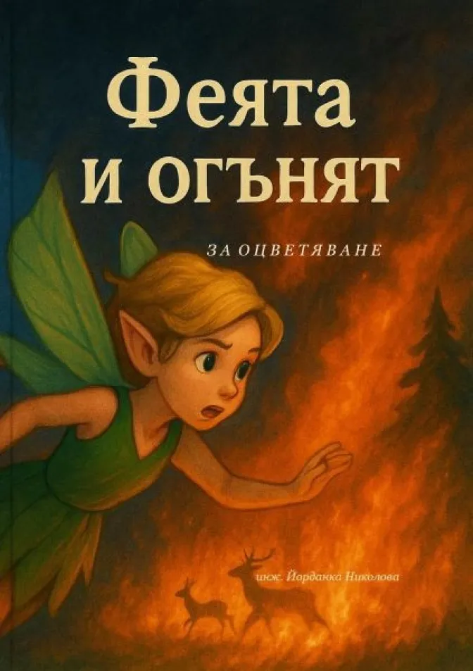 Феята и огънят - за оцветяване